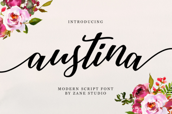Austina Script: A Modern Typeface for Feminine Brand Identity