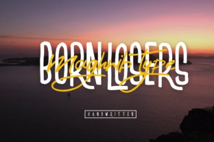 Born Losers: A Script Handwritten Typeface for High-Impact Campaigns