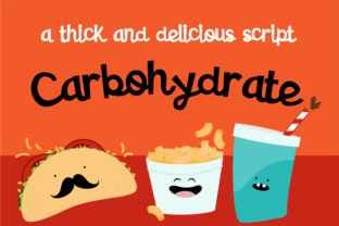 Carbohydrate: A Whimsical Cursive Font for Editorial Design