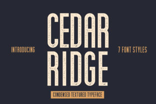 Cedar Ridge Condensed Typeface for Editorial Design