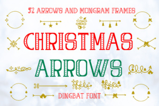 Christmas Arrows: A Festive Dingbat Font for Holiday Crafting