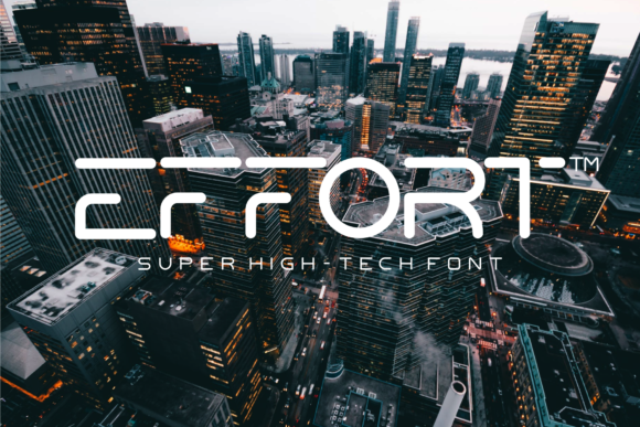 Effort: The Modern Sans Serif Typeface for Tech-Forward Branding