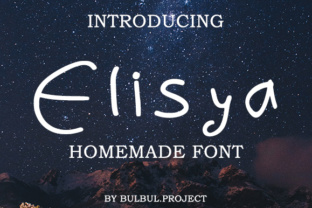 Elisya: A Stylish Handmade Font for Creative Craft Projects