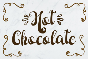 Hot Chocolate Font: A Beautiful Hand Lettered Typeface for Crafters