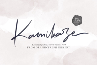 Kamikaze: The SVG Signature Font for Polished Digital Branding