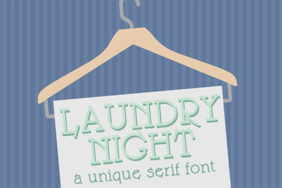 Laundry Night: A Retro Slab Serif Typeface for Handmade Branding
