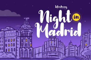 Night in Madrid Typeface: A Script Handwritten Font for Editorial Design