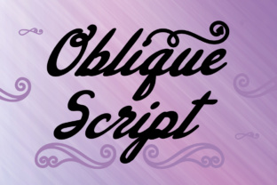 Oblique Script Typeface for Editorial Design and Creative Branding