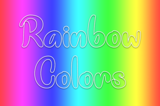 Rainbow Colors: The Outlined Cartoon Typeface for Whimsical Campaigns