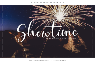 Showtime Script Handwritten Font for Digital Branding