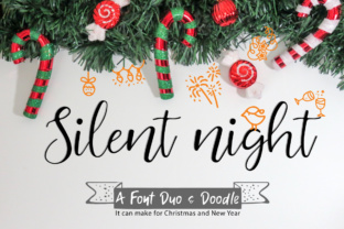 Silent Night Duo: The Handwritten Script Font for Elegant Web Design