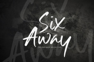 Six Away: The Handmade Brush Font for Dynamic Web Design