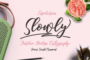 Slowly: The Elegant Handwritten Font for Polished Brand Identity