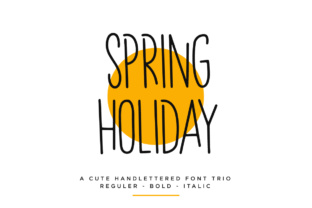Spring Holiday Typeface: A Web Designer’s Take on Script Handwritten Fonts