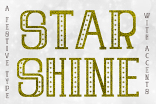 Star Shine Typeface: Elevate Your Brand with Festive Decorative Fonts
