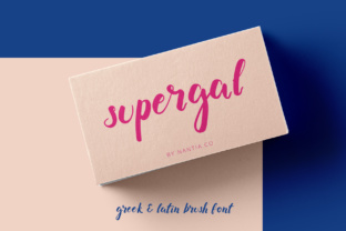 Supergal Typeface: Elevating Editorial Design with Brush Lettering