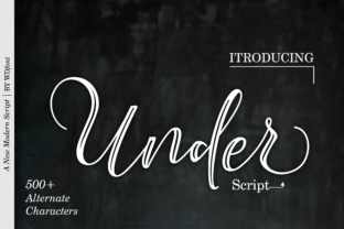 Under Script Typeface Review for Handmade Branding