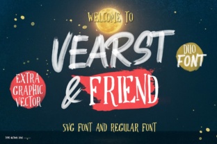 Vearst Friend Brush Font Duo for Handmade Branding